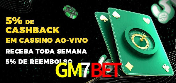 Promoções do cassino ao Vivo GM7BET